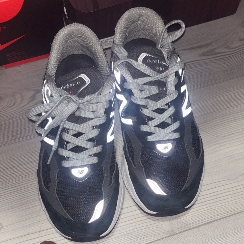 New Balance Reflective Black and Gray Shoes